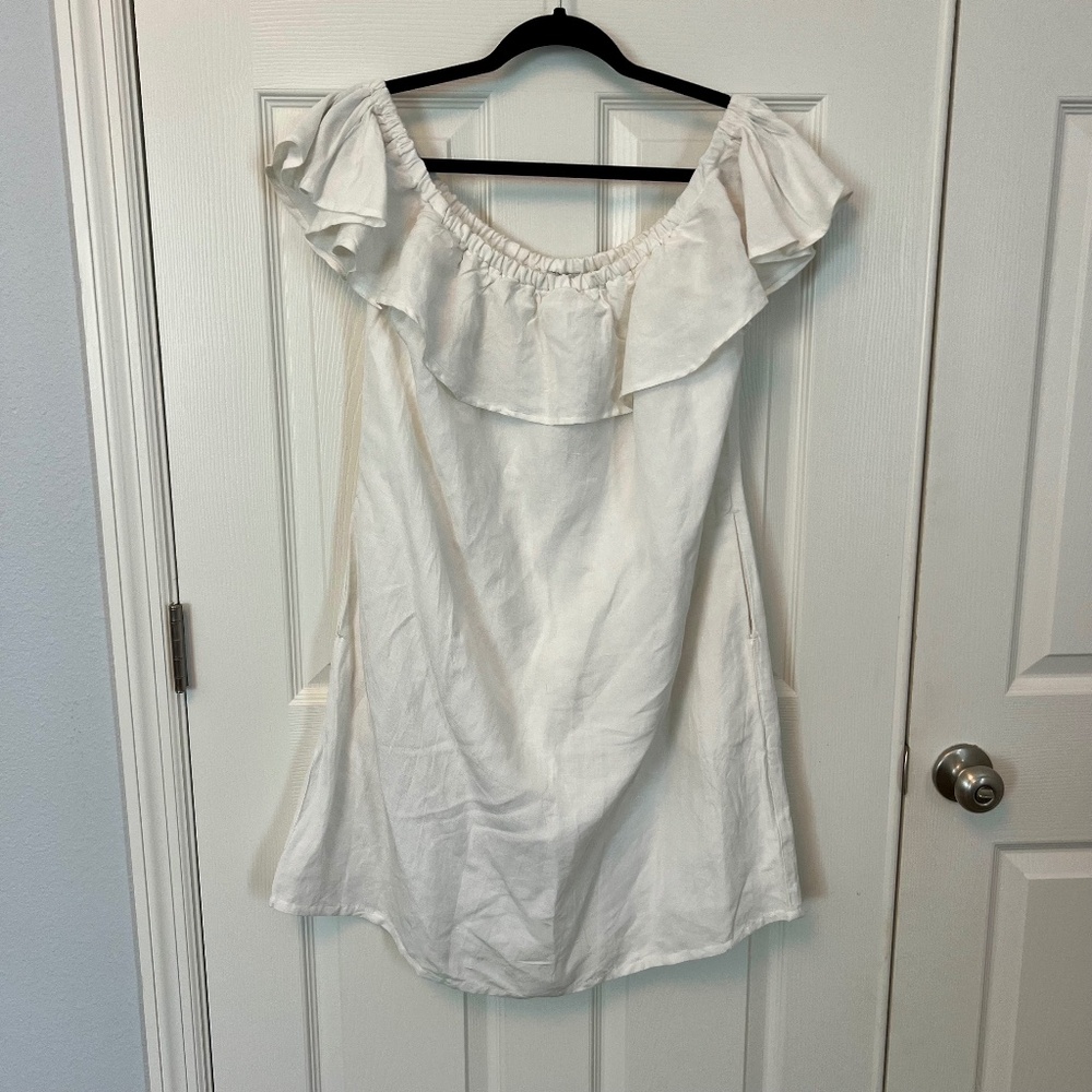 Tommy Bahama St. Lucia White Linen Dress NWT XL Coastal Beachy Tropical Wedding